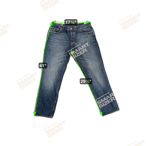 Brunello Cucinelli Men's Designer Made in Italy Blue Denim 100% Cotton Jeans - Picture 8 of 8